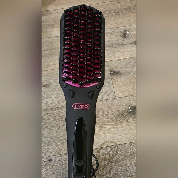 Bundle Of 2: TYMO Pink and Black Ring Hair Straightener And Brush - Picture 8 of 9